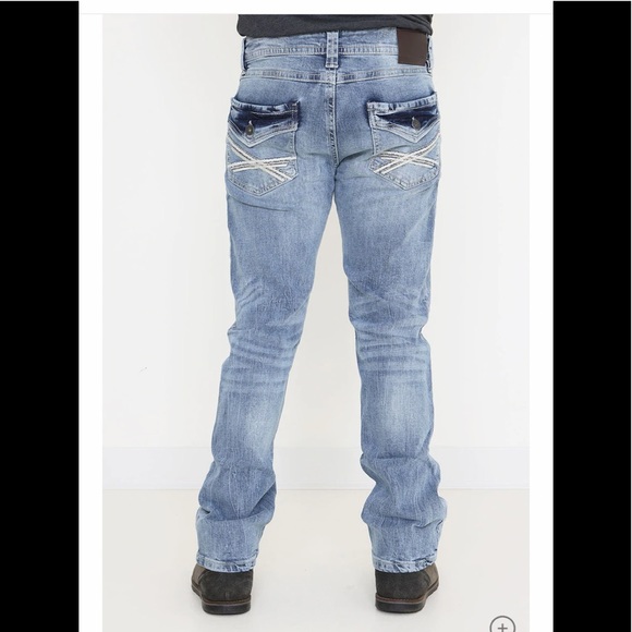 Axel Jeans Kevin Bayou Slim Boot Men’s Jeans Light Wash - Picture 1 of 11